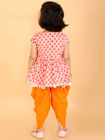 Lil Drama Girls Kurta Dhoti Set-CE-KD-3086-18M