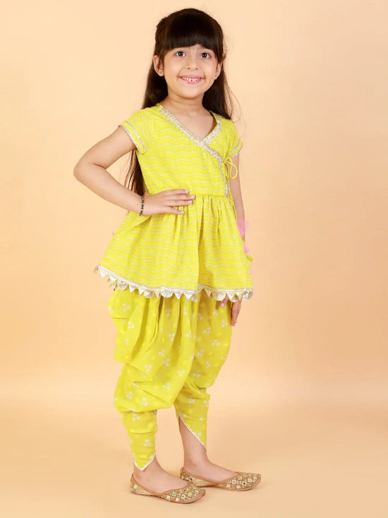 Lil Drama Girls Kurta Dhoti Set-CE-KD-3080-18M