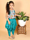 Lil Drama Girls Stylish Dhoti And Top Set