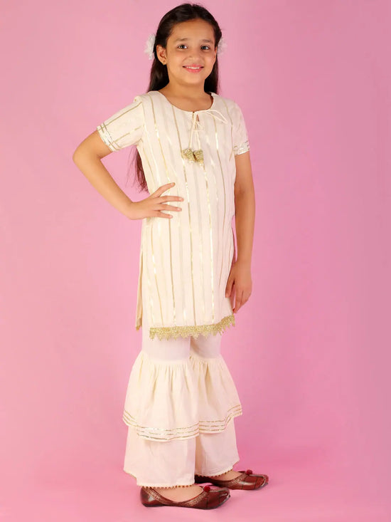 Lil Drama Girls Kurta Sharara Set-CE-KG-3025-18M