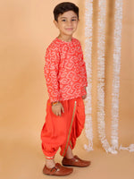 Lil Drama Boys Kurta Dhoti Set-CE-BKD-4021-12M