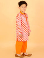 Lil Drama Boys Kurta With Pyjama Set-CE-BK-4009-18M