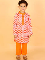 Lil Drama Boys Kurta With Pyjama Set-CE-BK-4009-18M