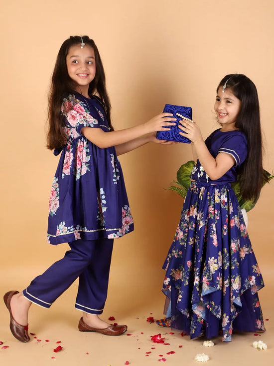 Lil Drama Girls Ghaghra Choli Set-CE-GC-3109-3Y