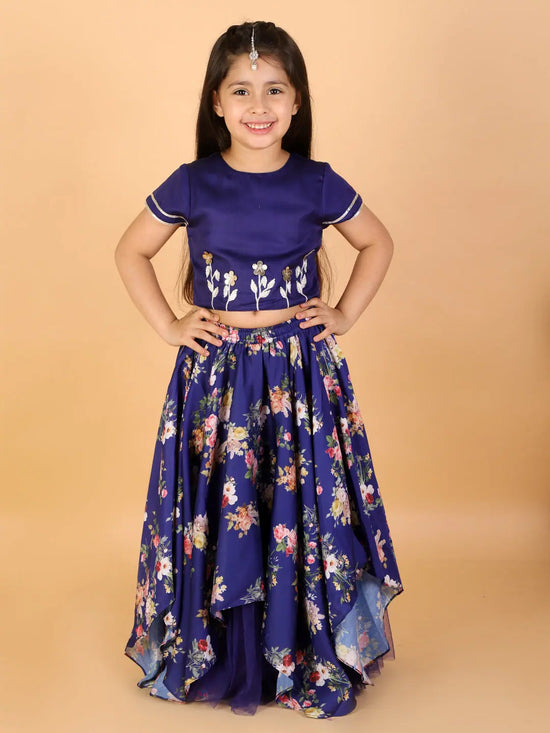 Lil Drama Girls Ghaghra Choli Set-CE-GC-3109-3Y