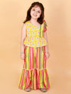 Lil Drama Girls Top With Sharara Set