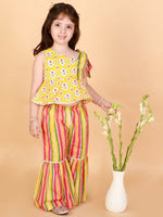 Lil Drama Girls Top With Sharara Set