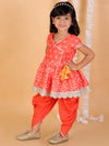 Lil Drama Girls Kurta Dhoti Set-CE-KD-3116-12M