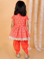 Lil Drama Girls Kurta Dhoti Set-CE-KD-3116-12M