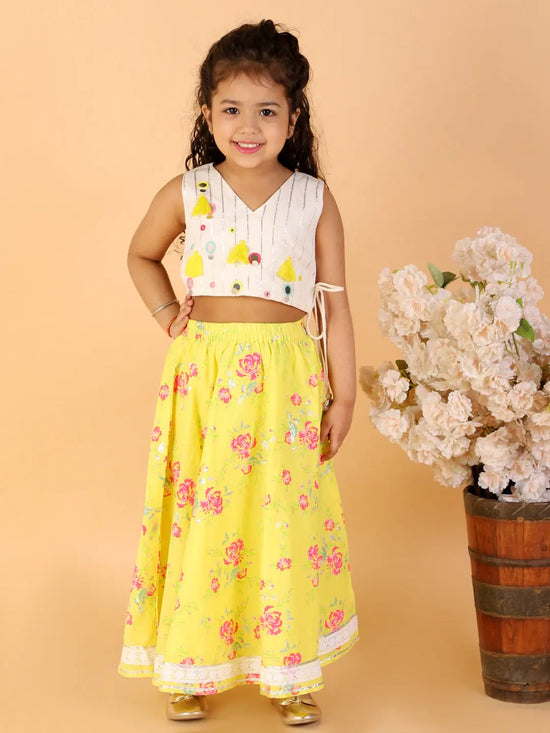 Lil Drama Girls Ghaghra Choli Set-CE-GC-3046-N-18M