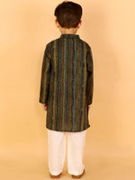 Lil Drama Boys Kurta With Pyjama Set-CE-BKD-4006-24M