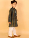 Lil Drama Boys Kurta With Pyjama Set-CE-BKD-4006-24M