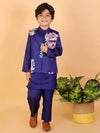 Lil Drama Boys Kurta Pyjama With Jacket Set-CE-BKPJ-4019-3Y