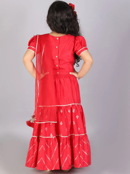 Lil Drama Girls Choli With Ghaghra & Dupatta Set