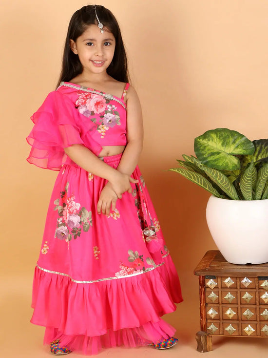 Lil Drama Girls Ghaghra Choli Set-CE-GC-3112-3Y