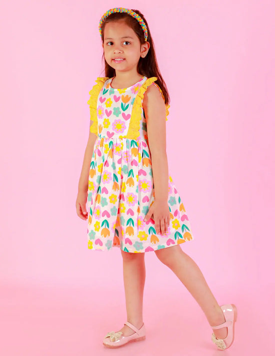 Lil Drama Casual & Comfortable Girls Dress-CCW-DRS-1073NEW-12M