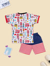 Baby Mall Tshirt And Short Set-BLJ_3026_BLUE_0-3M