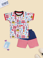 Baby Mall Tshirt And Short Set-BLJ_3026_BLUE_0-3M