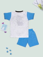 Baby Couture Tshirt And Short Set-BLJ_3073_B_0-3M