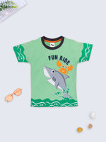 Funwood Tshirt And Short Set-BLJ_3077_GRN_0-3M