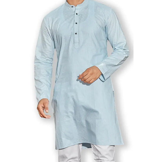 Authentics Kurta Pyjama Set Blue-KPSSOJBLU-38