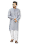 Authentics Kurta Pyjama Set Grey-KPSSHPGY-38