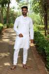 Authentics Kurta Pyjama Set White-KPSSBUTWH-38