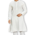 Authentics Kurta Pyjama Set White-KPSRLSWH-38