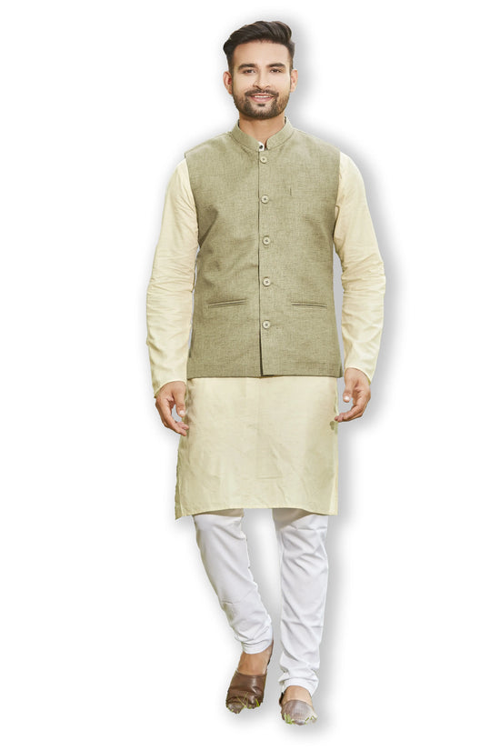 Authentics Nehru Jacket Olive