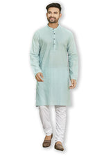 Authentics Kurta Pyjama Set Greenish Blue