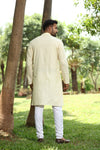 Authentics Kurta Pyjama Set Beige-KPREPCBE-38