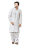 Authentics Kurta Pyjama Set White-KPRRLTD3-38