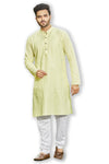 Authentics Kurta Pyjama Set Light Yellow