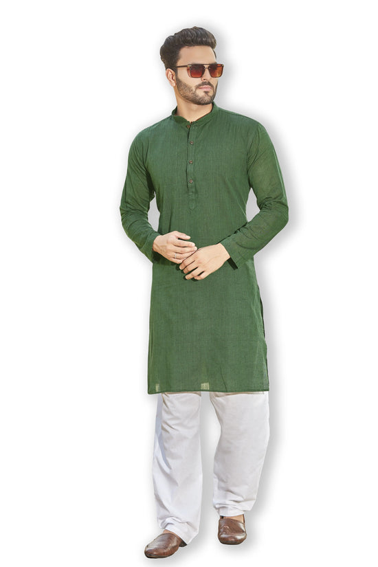 Authentics Kurta Pyjama Set Green-KPDU57072GRN-38