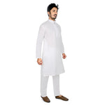 Authentics Kurta Pyjama Set White-KPRREM-38