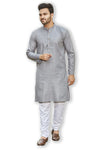 Authentics Kurta Pyjama Set Grey-KPSGSLGRE-38