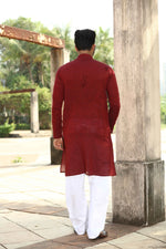 Authentics Kurta Pyjama Set Maroon