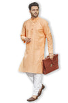 Authentics Kurta Pyjama Set Orange Peach