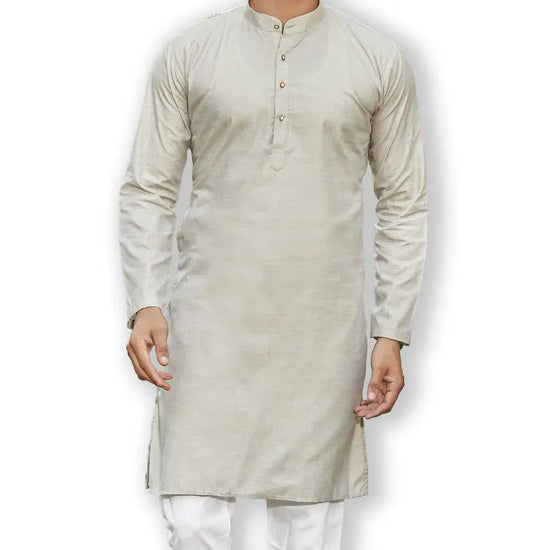 Authentics Kurta Pyjama Set Beige Fawn