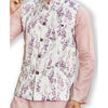 Authentics Nehru Jacket Purple Print Suede