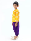 Lil Drama Trunk Tales Boys Yellow Kurta with Dhoti set