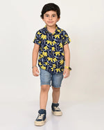 Sassy Boho Boys Navy Shirt from the sibling collection