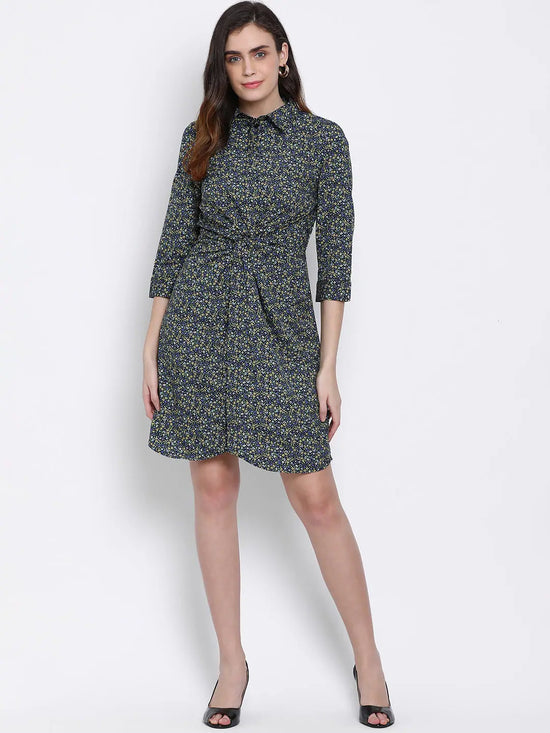 Graphic Step On Stylized Women Dress