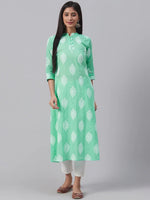 Ahika Women's Cotton Printed Kurta-VCK1835_L