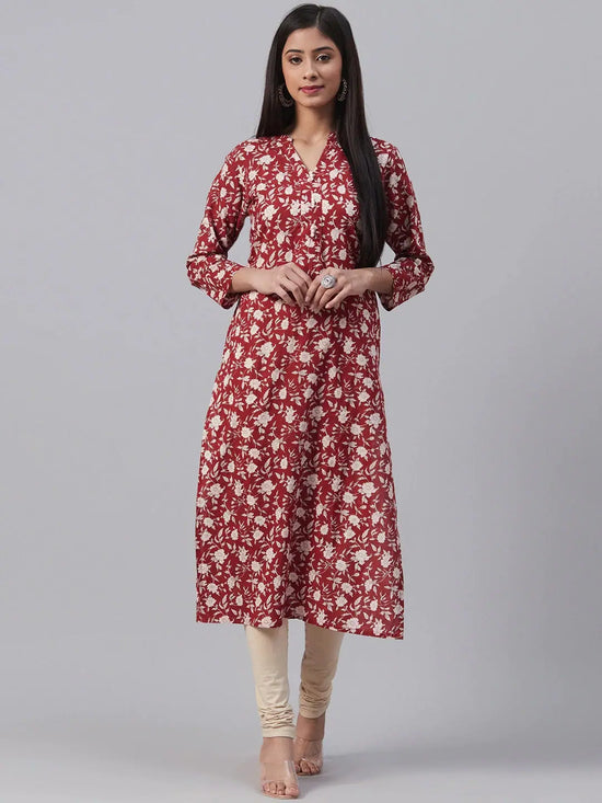 Ahika Women's Cotton Printed Kurta-VCK1871_L