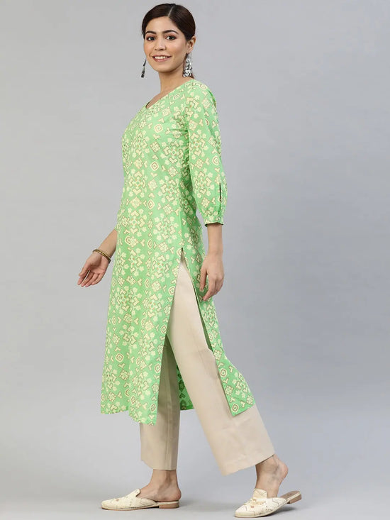 Ahika Women's Cotton Printed Kurta-VCK8015E_L