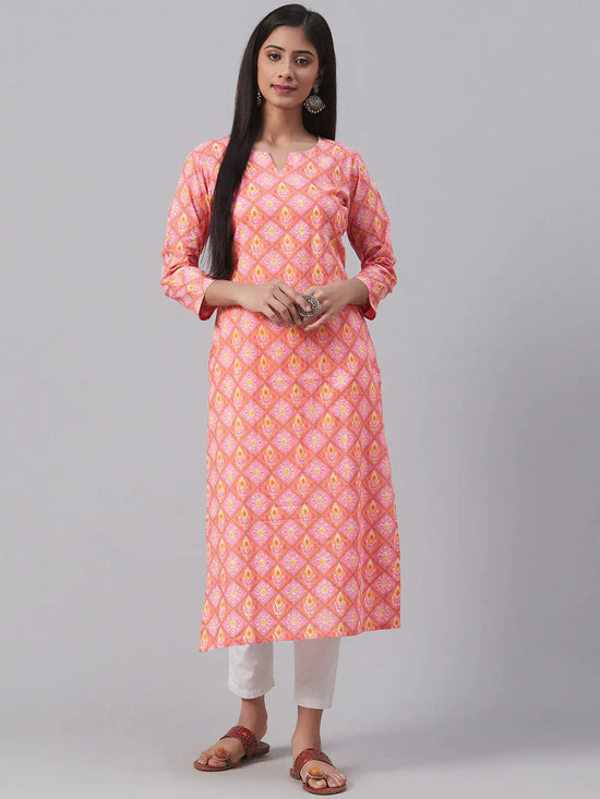 Ahika Women's Cotton Printed Kurta-VCK1886_L