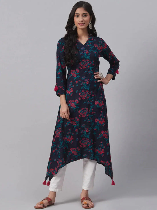 Ahika Women's Cotton Printed Kurta-VCK1820_L