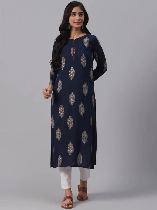 Ahika Women's Cotton Printed Kurta-VCK1825_L