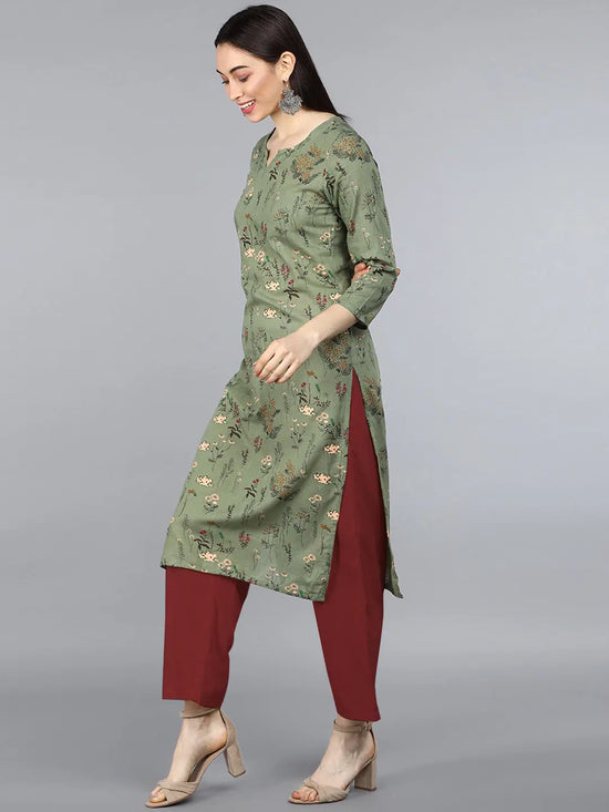 Ahika Women's Cotton Printed Kurta-VCK1267AB_3XL